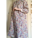 割烹着（エプロン）Ａ　かっぽう着　花柄　ハンドメイド