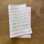 35×25    くすみピンクのお花ランチョンマット