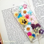 ビオラとノースポールのお花畑iphone5.5sカバー