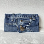 ♡new♡シンプルな長財布♡デニムリメイク♡パッチワーク