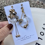 アシンメトリー♢gold×silverball♢earring or pierce 初夏　