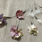 お花とかすみ草のドライフラワーのセット