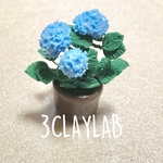 ☆送料無料☆ずっと一緒だよ/青　紫陽花