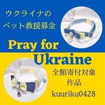 再販【🇺🇦ウクライナのペット救援募金寄付対象作品🇺🇦】首輪🇺🇦ウクライナ国旗カラー小麦色デザイン　