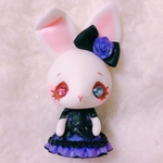 パープルドレスしろうさ大