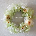 ORDER：Hさま：dress wreath mini...green.2.