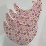 aiboちゃんの桜柄スタイ　aibo's bib 薄手コットンローンを使った桜柄とピンクサテンの両面仕様