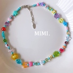 ビーズネックレス🌼ビーズチョーカー🌱ミントMint /MIMI.