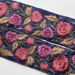 インド刺繍リボンᢂ インド刺繍/インドリボン/刺繍リボン/刺繍/リボン/シルクリボン/シルク/トリム/ブレード/ジャガード/ジャガードリボン/チロリアンテープ/レース/チュール/インド/チュールレース