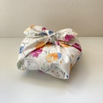 ✨ お弁当包み　ランチクロス　ランチョンマット　＊　 揺らぎリーフフラワー　ペールカラーピンク 