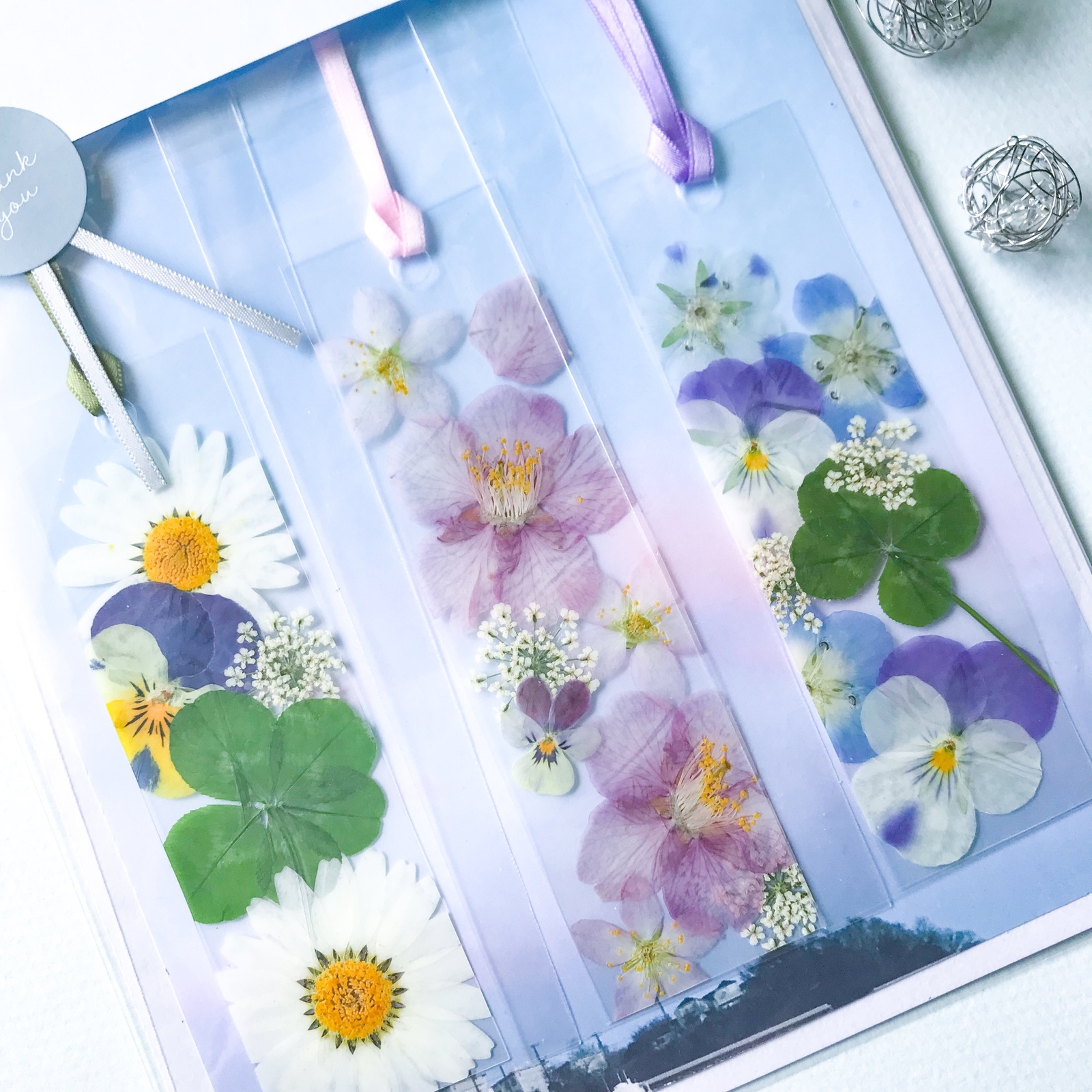 花しおり1,2 セット IU 栞＋花ぎれセット*みやび