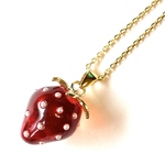 ぷっくりいちごペンダント🍓(レッド・M)