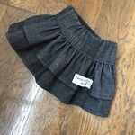 犬服　♡デニムスカート　くすみカラーブラック♡
