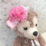 犬用❤︎母の日❤︎カーネーションのヘッドドレス❤︎ピンク