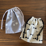 送料込み☆さくらんぼとリボンの巾着セット☆