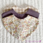 【期間限定　送料無料】ナチュラルカラー　スタイ　3枚セット＊　ベビースタイ　花柄