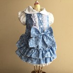 小花柄フリルスカート＊姫系ワンピース＊前開き