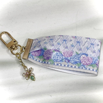 【送料無料】♡紫陽花リボンチャーム ♡オシャレ　可愛い キーホルダー