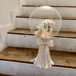 CB-3   Bouquet with bear   結婚式　誕生日　出産祝い　祝電　電報　バルーン祝電　バルーン電報　バルーンブーケ