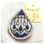 【在庫限り】＊雫の刺繍ワッペン＊