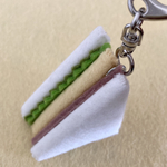 フェルトのサンドイッチキーホルダー