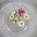 本物？摘んできたお花をちょこっと一輪挿し✿クレイフラワーNO.MW-18