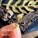 〖再販〗情熱の神アレースの瞳 GemstoneRing "Rutilated quartz"