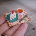 Morris pattern,Strawberry cake set.