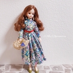リカちゃん服＊リボンタイブラウスとギャザースカート