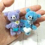 春のお出かけ🌸ちびくまちゃん⭐️ブルー系