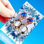 🉐【ミラクルローズ】金属アレルギー対応サージカルステンレスピアス、イヤリング可