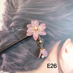 E26 蓮の花簪　はすのかんざし　荷簪　蓮簪　花簪　蓮花簪　蓮の花　蓮花簪　一輪花簪　木簪　花簪　花のかんざし