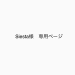 Siesta様　専用ページ