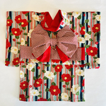 小型犬☆猫用着物椿柄L Lサイズ