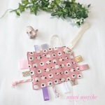 抱っこよりお手軽♥カシャカシャおもちゃ☆ひつじの親子ピンク