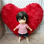 即購入OK☆ピンクチェックシャツとデニムパンツセット☆ねんどろいどどーる 服