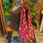 ecoバッグ　パイナップル × 壁画風 Passion Pink