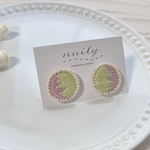 刺繍ピアス(イヤリング可)
