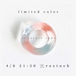 【予約販売】chubby ring ☽ sweetpie soda ⌘ クリアリング 透明 リング 指輪 いびつ