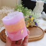 Pink パステル レイヤーキャンドル　