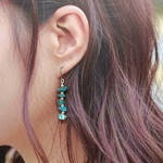 ターコイズ　ロングピアス