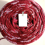 【UP CYCLE🇹🇷yarn 3㍍＋czech beads500YEN相当】burgundy flower 