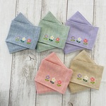 マスク　刺繡マスク　こども用マスク　お花