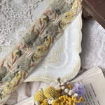 インド刺繍リボン　花　インド刺繍　スパンコール　刺繍リボン　リボン　りぼん