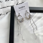 clear × blue beads [ silver ]