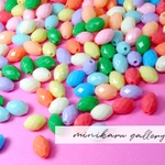 100粒)Colorful acryl beads
