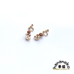 EW4＊コーヒー豆とカップのk16gpイヤリング（ピアス）