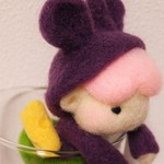チュゥチュゥ宅急便「ドコにお届けしたらいいの？」 ブローチ＊羊毛フェルト