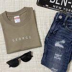 名前入りTシャツ  しんぷる ゴシック体 名入れ