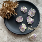 再販/4pcs)【パーツ】frill ink flower parts #CR